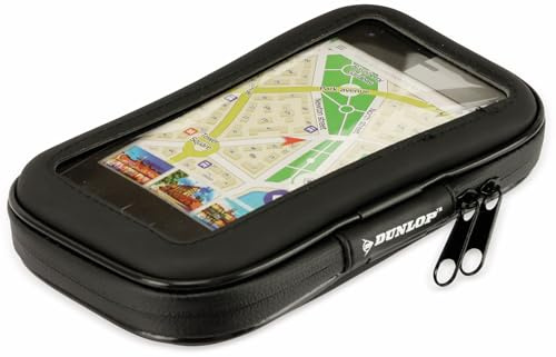 DUNLOP HandyHalterung Fahrrad - Spritzwassergeschützt - Universal - 360° Drehbar - Schwarz