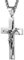 HZMAN Edelstahl Kreuz Kette für Herren Vaterunser Bibel Verse Jesus Kruzifix Kreuz Halskette Anhänger Schmuck Geschenk (Silber)
