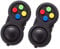 Topways Fidget Pad con 8 Funciones de Fidget, Reductor de estrés de la Segunda generación de Fidget Toy Cube Retro Controller für Add ADHS Autismus Kinder und Erwachsene (Negro 2 Piezas)