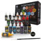 Grinning Gargoyle - Sci-Fi Miniature Paint Set - Paints for Miniatures - 20x Assorted 18ml Colours with a Paint Brush - Science Fiction Paints Starter - Warpaint for Marines and Aliens
