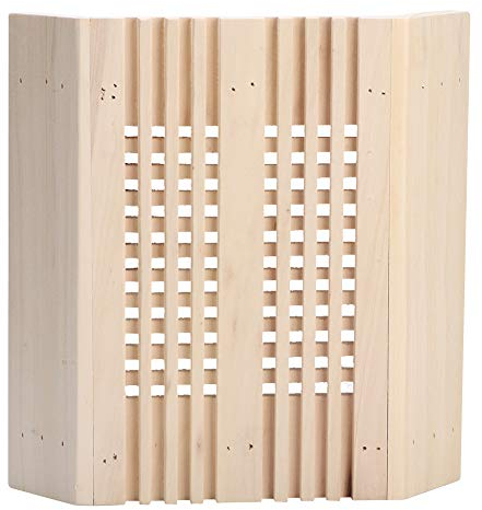 Sauna Lámpara Sombra Cuadrado Madera Esquina Cubierta de luz Accesorios de baño de Vapor, Apto para baño Hotel