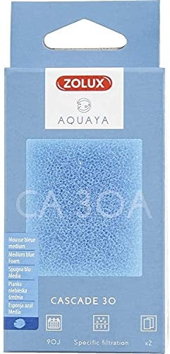 Zolux Cascade 30 Lot de 2 filtres en éponge Bleu marine