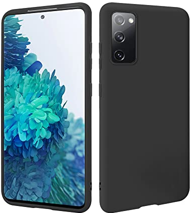 HSP Hülle für Samsung Galaxy S20 FE [Staubabweisend] Handyhülle | Premium TPU Silikon Case Schutzhülle | Kratzfest Stoßfest Fallschutz | Kabelloses Laden Kameraschutz | Passgenau Dünn Matt | Schwarz