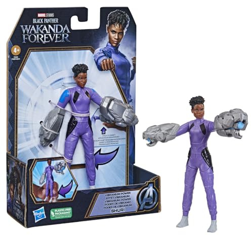Marvel Studios' Black Panther Wakanda Forever Vibranium Power Shuri, 15,2 cm Actionfigur, Spielzeug für Kinder ab 4 Jahren