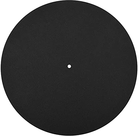 ASHATA urntable Record Mat Pad antistatisches Antistatic Flat Soft Mat Slipmat Ersatzmatte Pad Plattenspieler,antistatisch - Entfernt Staub von Schallplatten - Verbessert die