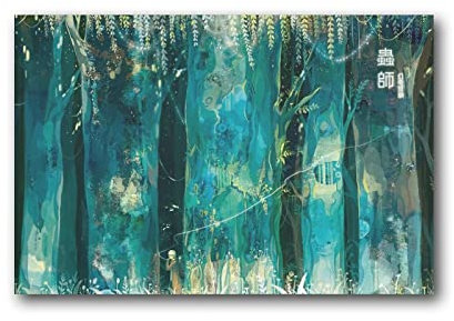 Mushishi Anime-Poster, Geschenk für Freunde, bunte Poster, Kindergeschenk, Leinwand, Malerei, Poster, Wandkunst, dekorative Bilddrucke, moderne Dekoration, 20 x 30 cm