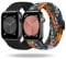 MATCHEASY Stretchy Braided Straps Compatible with Apple Watch Strap 42mm 44mm 45mm 46mm 49mm for Women men, Adjustable Sport Nylon Straps Replacement for iWatch Series SE/10/9/8/7/6/5/4/3/2, 2 packs