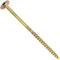 AERZETIX - C67497 - Lot de 50 Vis à bois Ø6x130mm à tête large bombée - à empreinte étoile Т30 - en acier zingué - menuiserie, contreplaqués, agglomérés, mélaminés