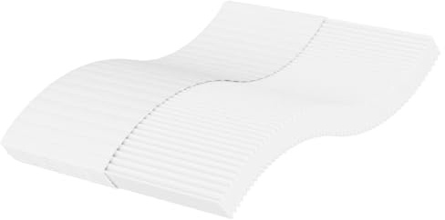 vidaXL Schaumstoffmatratze Weiß 140x190 cm Härtegrad H2 H3