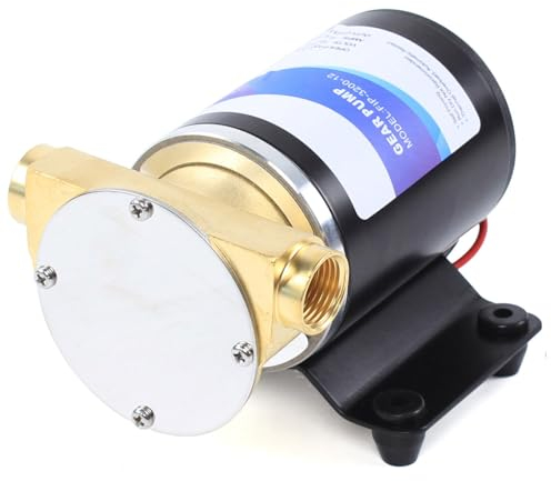 Bilgenpumpe Deckwaschpumpe Flügelzellenpumpe Motorkühlpumpe Impellerpumpe 12V Kit 23l/30l/Min 3m 24mm Elektrisch Kreiselpumpe Wasser