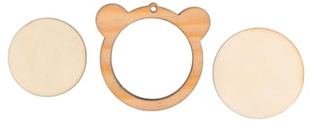 TOPPERFUN Kreisring Holzrahmen Kreis Kreuz Reifen Kleiner Stickrahmen Mini-stickkreis Mini-stickrahmen Mini-kreuzrahmen Diy-stickerei Kreisrahmen Ornament Schlagloch Hölzern