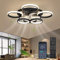 Ventilatore da soffitto con illuminazione a LED, plafoniera dimmerabile da 48 W con ventilatore, con telecomando e timer APP, lampada silenziosa per soggiorno, camera da letto, camera dei bambini