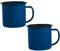 Alipis 2st Altes Schnapsglas Vintage-accessoires Becher Aus Metall Camping-kaffeetassen Blau Kaffeeversorgung Tee Kaffeetassen Reisekaffeetasse Wandern Eisen Kind Milch Schokoladenbecher