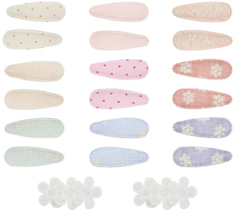 20 Pezzi Mollette per Capelli Bambina, Colorato Fermagli Capelli, Set di Ragazze Clip per Capelli, Tornante Multicolore, Antiscivolo Fermagli per Capelli per Ragazza Piccola