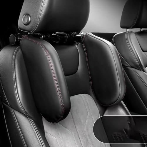 gengpingni Auto Nackenkissen für Audi S3 S4 S5 S6 S7 S8,Atmungsaktiv Abnehmbarer Abdeckung Auto Kopfstütze Kissen,B