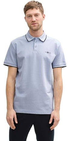 TOM TAILOR T-Shirt mit Logo-Print, Bottle Green White Injected, S
