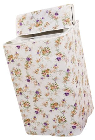 Hohopeti Housse De Pour Machine À Laver Automatique En Peva 55 X 58 X 87 Cm Fermeture Éclair Pour Une Couverture Complète Style Aléatoire