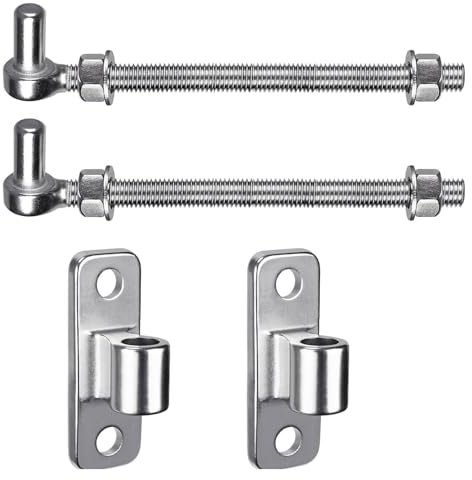 Upgrades Bolzen Scharniere für Tore, rostfreie Türscharniere, verstellbare Bolzen, Scharniere, einfache Installation für Holz- oder Metalltüren