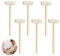 Cncedi 6 Pcs Mini Wooden Hammers, Wooden Crab Mallet, Educational Pounding Toys, Small Wooden Beating Tools for Boys Girls DIY