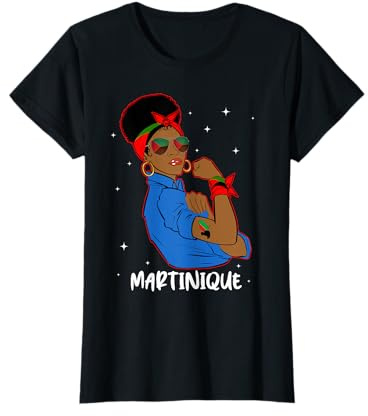 Fière Martiniquaise Héritage Stellaire Drapeau Martinique T-Shirt
