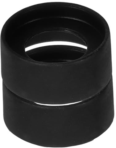 Generic 2pcs Microscope Eyepiece Cover Eye Masks Binoculars Eyepatches Eye Guards Cups Eyepiece Accessory Microscope Cover Eyepiece Replaceable Covers Eyepiece Eyecup Black Rubber