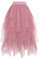 Hanpceirs Damen Tüll Röcke High Low Layered Puffy Fee Röcke A-Linie Midi Rock Unregelmäßiger Tutu Rock Rosa Pailletten M