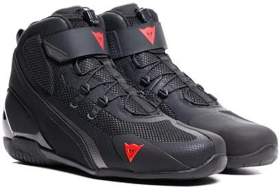 Dainese - Herian Air Shoes, Scarpe da Moto Ventilate, Uomo, Nero/Antracite, 45
