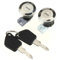 Interrupteur de démarreur de serrure d'allumage av Lot de 2 barillets de serrure de porte avant avec clés, adaptés aux Peugeot 106 MK2 (1997-2004), 205 et 405 cylindre de serrure d'allumage et clé d'i