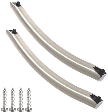 Eagles 2Pack DE94-02933A Microwave Door Handle Compatible with Samsung Microwaves, Replaces AP5622966, 2448710, DE64-02522A, PS4239327 ME20H705MSS ME16H702SES ME18H704SFS, Contains 4 Screws