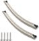 Eagles 2Pack DE94-02933A Microwave Door Handle Compatible with Samsung Microwaves, Replaces AP5622966, 2448710, DE64-02522A, PS4239327 ME20H705MSS ME16H702SES ME18H704SFS, Contains 4 Screws