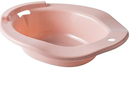 Gaxcent Bidet Bidet Basin, Sanitary Bidet Insert for Toilet 100% Shatterproof Ideal Sitting Bathtub Toilet Insert Pregnant Women,Pink
