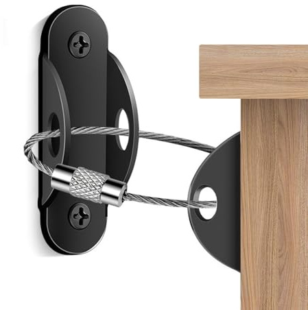 Kit anti -puntas de muebles - pared de 20 cm, anclaje 'armario a prueba de | niños, cuerda de alambre fuerte, | Dispositivo de seguridad de muebles protegidos para mand