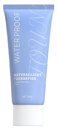 Natürliches Make-up Foundation, Lang anhaltende Volldeckende Concealer Flüssigkeit, Damen Makeup Foundation für Fettige, Trockene, Mischhaut und Empfindliche Haut