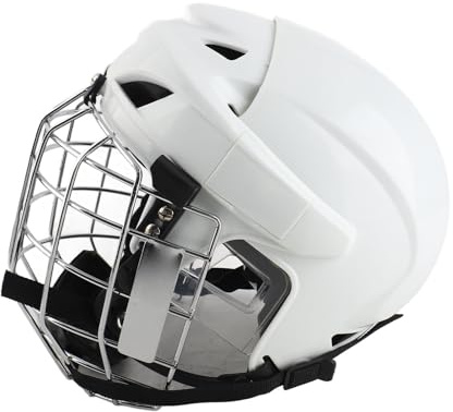 Mtlavishness Hockey-Helm-Kombination mit Käfig, Jugend-Eishockey-Schutzausrüstung für Rollhockey-Sport, Schutz L, Kopfumfang 59–63 cm, Premium-ABS-Schale, Eva-Polsterung, (S)