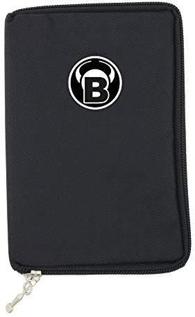 Bull's TP Dartcase, Darttasche mit Gürtelbefestigung, Spitzenröhrchen, schwarz