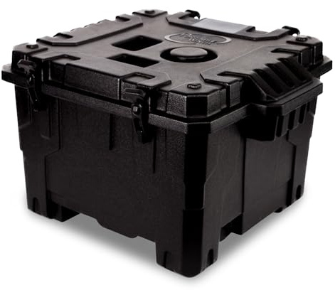 Portable Winch PCA-0100 Transport Case, Molded Storage Box for PCW5000 Winch and Accessories, Lightweight and Durable Polymer Plastic, 25 x 21 x 15
