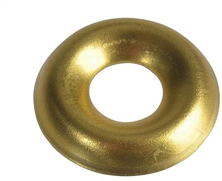 Screw - Arandelas taza forgefix bolsa de laton macizo pulido no.6 200