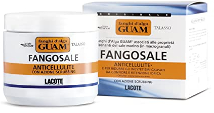 Guam, Talasso Fangosalz, Anticellulite Scrub mit Guam Meeresalgen und Exfolierendem Meersalz in Mikrogranulaten, Made in Italy, 500 g Packung