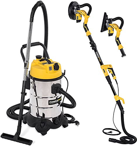 Modelo lijadora (710 W powx0477 + la aspiradora industrial POWX323 XXX