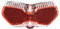 busch+müller Busch & Müller Busch & Müller Unisex – Erwachsene Batterie LED Rücklicht Toplight View permanent, Black, One Size