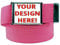 Custom Printed Men's Flip Top Bottle Opener Buckle with Any Color Canvas Web Belt - Pink -