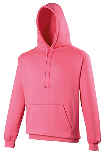 AWDis Men's Electric Hoodie, Pink (Electric Pink), Large