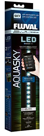 Fluval AquaSky 2.0, LED Beleuchtung fuer Suesswasser Aquarien, 53 - 83cm, 16W