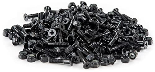 Enuff Skateboards Enuff Bulk Buy Bolts Skateboard-Zubehör, Unisex, Erwachsene, Schwarz (Schwarz), 1 Zoll
