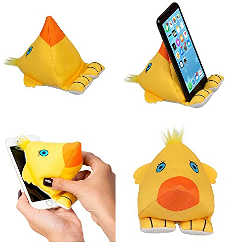 Plusheez Handyhalter 2-in-1-Telefonständer mit Mikrofasertuch Bildschirmreiniger Universeller Telefonständer für Kinder, Kinder und Erwachsene Kompatibel mit eReader/Kindle/Smartphone/kleinem Tablet