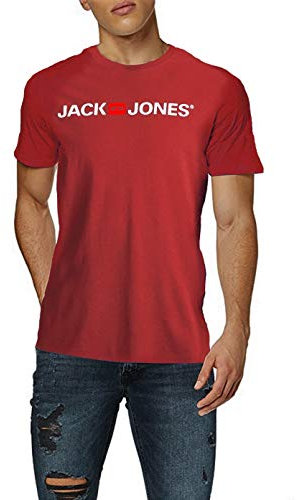 JACK & JONES T-Shirt avec Logo Jjecorp pour Homme - Rouge - X-Large