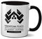 Nakatomi Plaza Mug- Adult's Christmas Eve 1988 Movie Action Xmas Presents Gifts Ideas Tea Coffee Novelty Heavy Duty Handle Dino Coated Dishwasher/Microwave Safe Sublimation Ceramic (Black Handle)