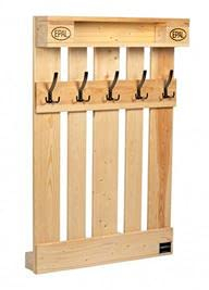 Schroth Home PALrobe Maxi 120 x 80 x 14 cm – Wandgarderobe mit Ablage – Garderobe aus Holz – mit Haken