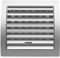 H&C VENT Silver Ventilation Grille with Slider and Insect Protection 6 x 6Inch / 150 x 150mm │ Vent Cover │ Extractor Air Vent Covers for Inside and Outside use │ Pipe Covers for Wall Door Window