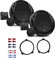 JBL Club 6500C Lautsprecher mit Einbauset passend für BMW 3er Coupe (E46) 1996-2006 Türen vorne/hinten 360 Watt 165mm 2 Wege Kompo Auto KFZ PKW Boxen